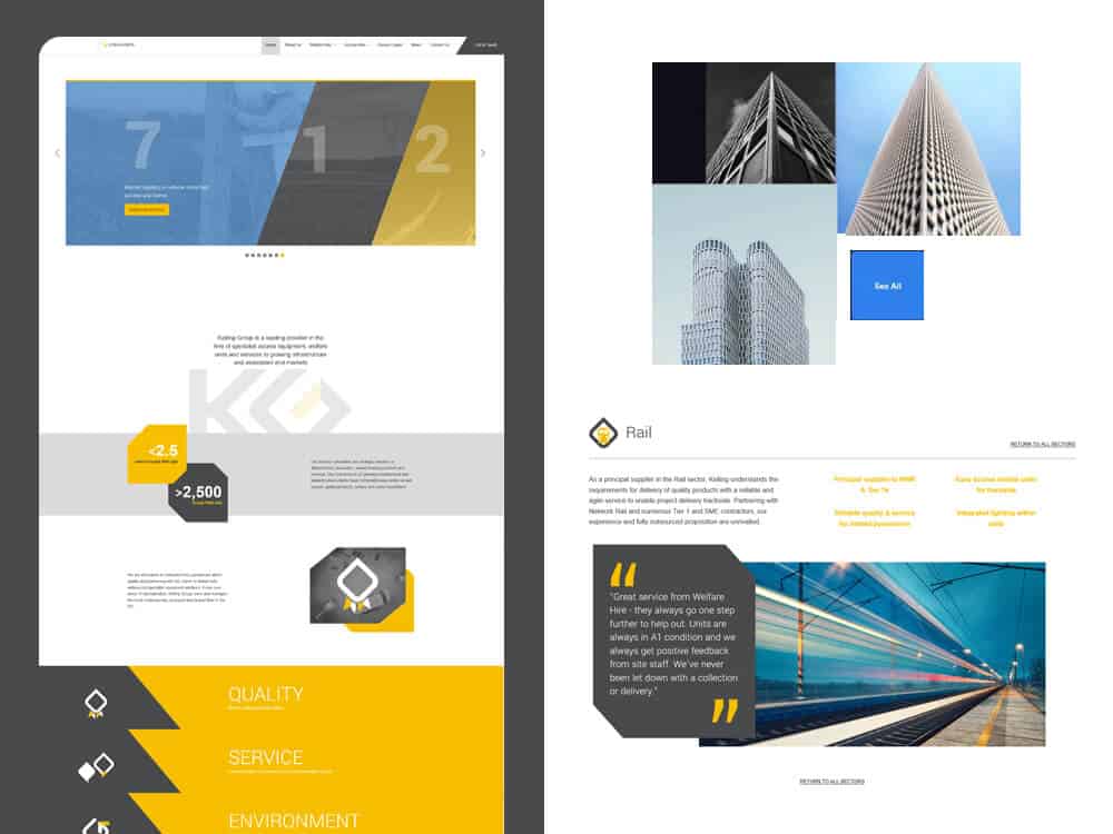 real estate consultancy company website design layout