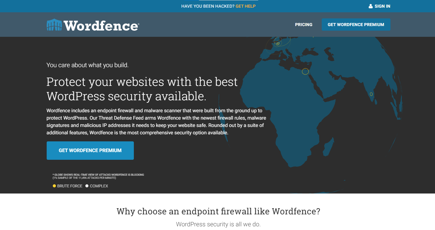 WordFence Website HomePage Image