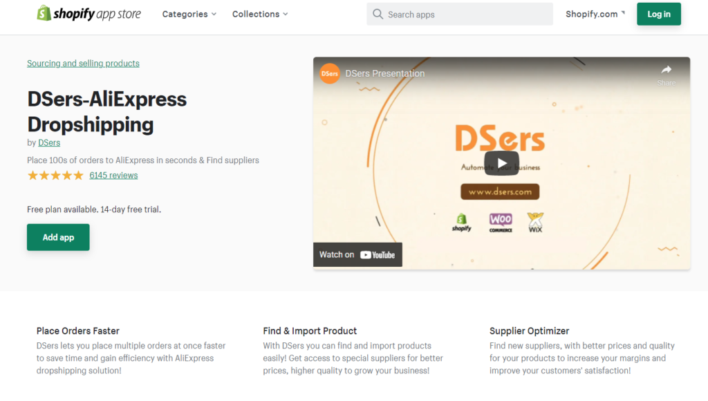 DSers‑AliExpress Dropshipping 5 Best Shopify Dropshipping Apps for 2024