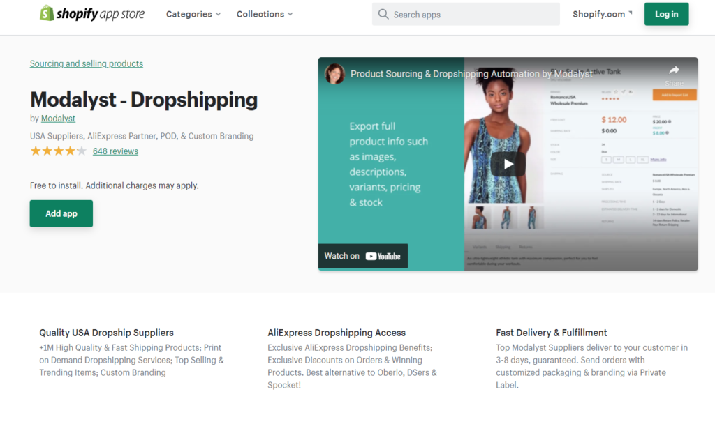 Modalyst ‑ Shopify Dropshipping App