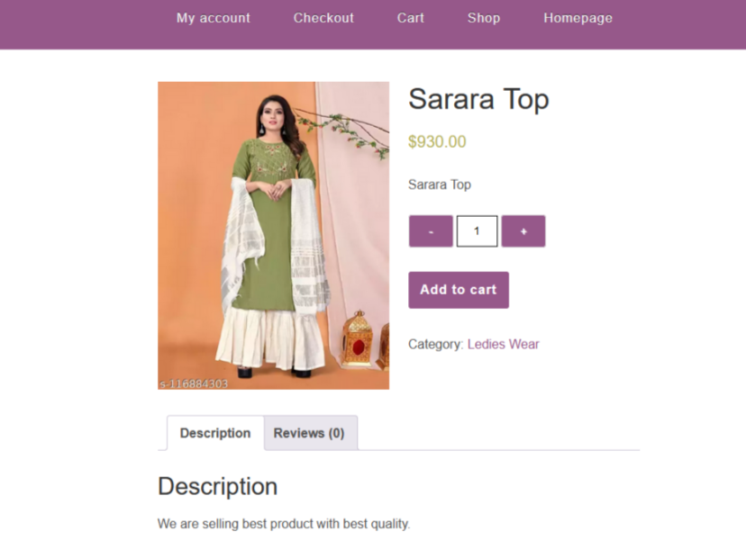 sarara top product overview How to Add Plus and Minus Buttons for Product Quantity in WooCommerce